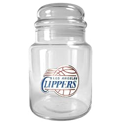 Los Angeles Clippers NBA 31oz Glass Candy Jar - Primary Logo