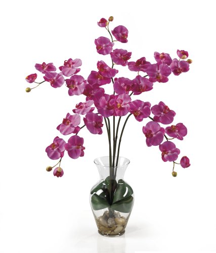 Silk Orchid Artificial Flower Arrangement - Phalaenopsis 