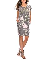 Vanille et Chocolat Vestido Rosario (Gris / Rosa)