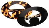 France Luxe Crescent Cutout Barrette - Classic