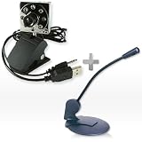 Sogatel - Skype Compatible 8 Led Webcam With Internal Mic + Free Skype Jack Microphone - Windows Vista/xp/2000