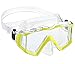 Phantom Aquatics Panoramic Scuba Snorkeling Dive Mask, Yellow