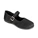 Cute Plain Back Mary Jane Shoe Womens Comfortable Shoes Black Canvas