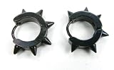 Spiked Black Huggie Hoop Leverback Earrings, Anodized Hypoallergenic Stainless Steel