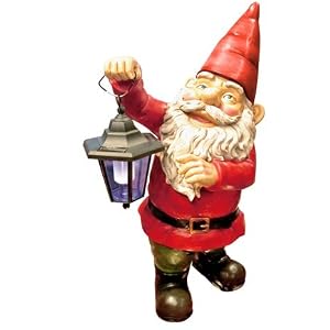 Garden Gnome Holding Lantern by