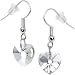 Crystal Heart Dangle Earrings