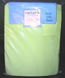Carter's Basic Green Knit Baby Nursery Crib or Toddler Bed Fitted Sheet