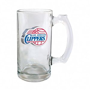 Los Angeles Clippers Beer Mug: 13 oz Glass Tankard by 