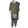 Kameez Salwar Printed Cotton Womens Dress Size L (slk437)