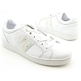 BABY PHAT Glossy Cat Low Deluxe Lace-Up Shoes White Womens