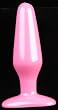 Smooth Butt Plug 5 1/2 Inch Hot Pink Medium