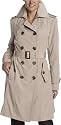 London Fog Women's Petite Double Breasted Trench