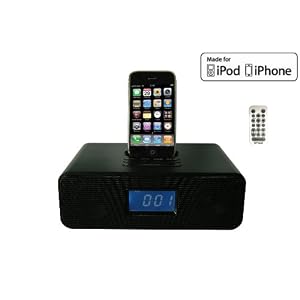 OT3040B 30-Pin Audio System & Alarm Clock , FM Radio for iPhone W/ remote control.-Black color OT3040B 30-Pin Audio System & Alarm Clock , FM Radio for iPhone W/ remote control.-Black color