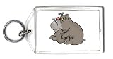 Keychain with animal, animals, dog, bone, mouth, Big