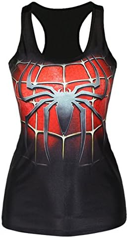 Aitada Women Summer Punk Tank Tops Cartoon Printed Vest Slim Fit Camisole (One size, 264)