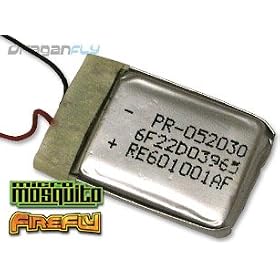 OEM Replacement Li Poly Battery for Micro Mosquito or Firefly RC Helicopters by Interactive Toy
