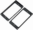 1-pair(2-pcs) Humbucker Pickup Surrounds Black for Gibson Les Paul Replacement