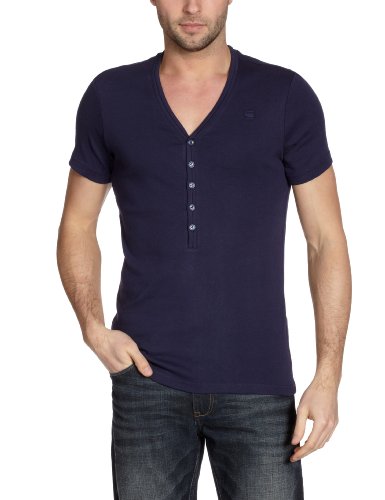 G-STAR Herren T-Shirt CL GRANDDAD V T S/S - 84958, Gr. 48/50 (M), Violett (shade - 2216) Preisvergleich