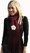 Handmade Winter Scarf - Sonoma Wine (100% Hand-knitted)