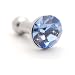 For Apple iPhone 4S 4 Light Blue Gem Universal 3.5mm Headphone Jack Plug Charm