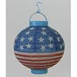 Patriotic Stars & Stripes Light-Up Paper Lantern Battery Operated Asian Party 7" Lanterns-TEN LANTERNS