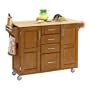 Home Styles 9100-1061 Large Cabinet Kitchen Cart
