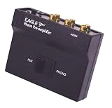 Black Phono Pre-amplifier with Built-in RIAA Equalisation