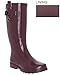 Capelli New York Shiny Solid With Buckle And Gusset Ladies Rain Boot