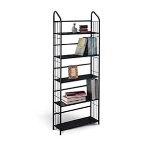 MAN CAVE Black Metal Book Shelf / Case