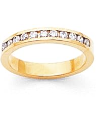 14k VS Diamond Channel Band Diamond quality VS (VS2 clarity, G-I color)