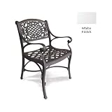 Meadow Decor Amazon Cast Aluminum Dining Chair - Curved Style - White Finish