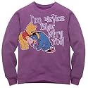 Disney Long-Sleeve Fleece Eeyore and Pooh Sweatshirt for Women