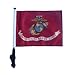 US Marine Corps Golf Cart Flag with SSP Flags EZ On & Off Bracket