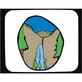 Mouse Pad with Columbia, waterfall, region, mountain, nature, South America, river, area,... by SHOPZEUS