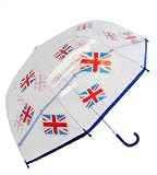 from Union Jack Union Jack Boys Blue & Clear Dome PVC Umbrella Model UU0122-Blue