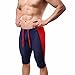 FEESHOW Men's Workout Gym Sports Fitness Running Tights Shorts Pants (Navy Blue, L)