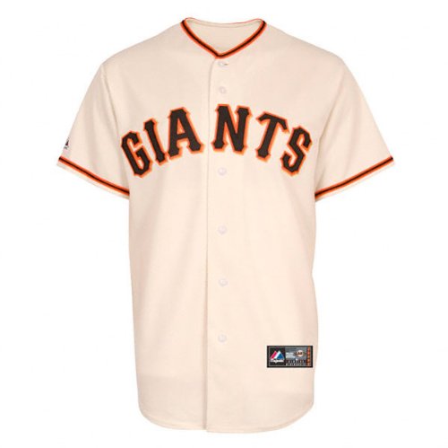 Tim Lincecum Jersey: Youth 2011 Majestic Home White Replica #55 San Francisco Giants Jersey - Small