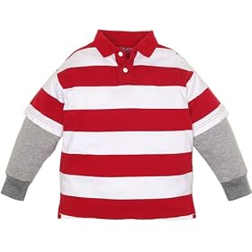 faux layered polo