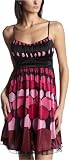 Ruby Rox Junior's Dot Emma Dress,Black/Pink,Small