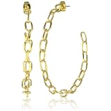 HAN CHOLO Shadow Series Baby Chain Hoop Earrin