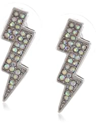 Betsey Johnson "Classic Boost" Lightning Bolt Stud Earrings