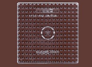 Childrens Toyshop  Toys : Maxi Hama Beads Pegboard Square Translucent