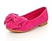 Bumud Girl's Adorable Bow Slip On Ballerina Flat Dress Shoe(Toddler/ Little Kids)