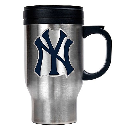 New York Yankees Stainless Steel Travel Mug  (Primary Logo)