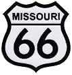 Route 66 Missouri Embroidered Patch Iron-On Highway Road Sign Biker Emblem
