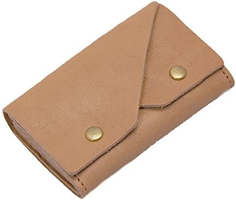 Made in Japan Tochigi leather(Genuine) Snap Coin Case Purses Natural(Beige)