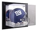 New York Giants Framed Wall Mounted Logo Helmet Display Case