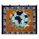 Batik wall hanging, 'Teamwork'