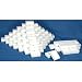 100 White Swirl Charm Cotton Boxes Pendant Gift Box Display 1 7/8