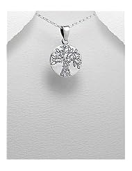 Tree Pendant Necklace In 92.5 Sterling Silver